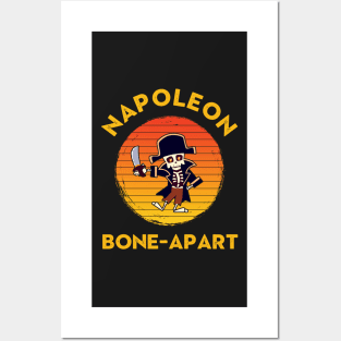 Funny Halloween Pun Napoleon Bone Apart Posters and Art